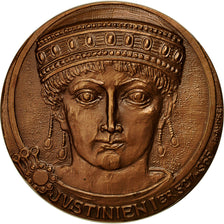 France, Medal, Notariat Français, Justinien Ier, 1973, Andrei, MS(63), Bronze