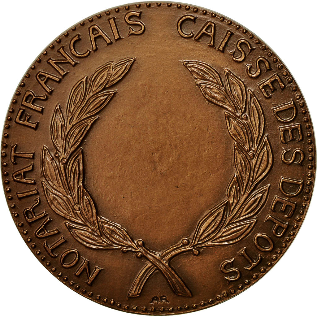 France, Medal, Notariat Français, Justinien Ier, 1973, Andrei, MS(63), Bronze