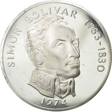 Moneta, Panama, 20 Balboas, 1974, MS(63), Srebro