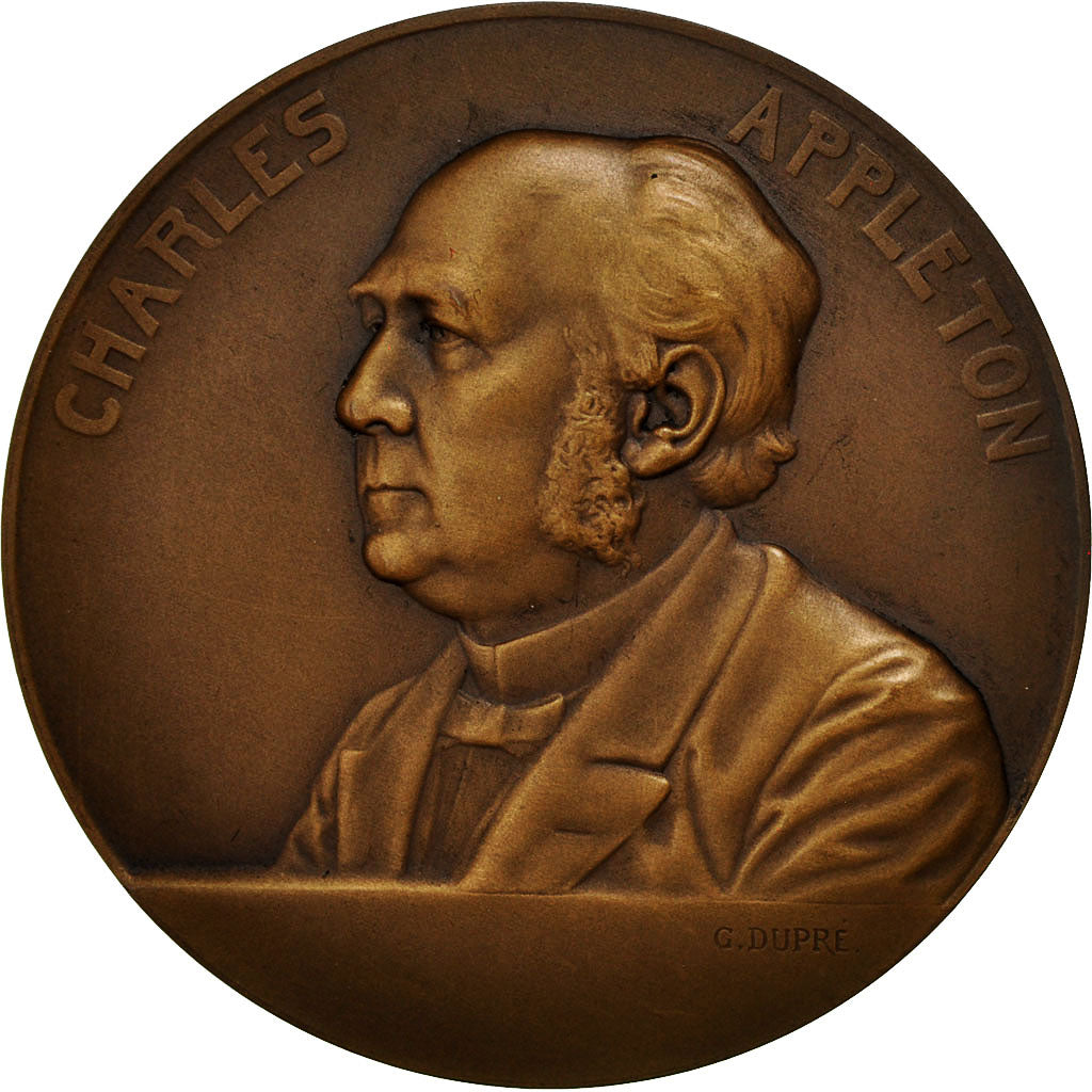 France, Medal, Charles Appleton, Faculté de Droit, Lyon, Dupré, MS(63), Bronze