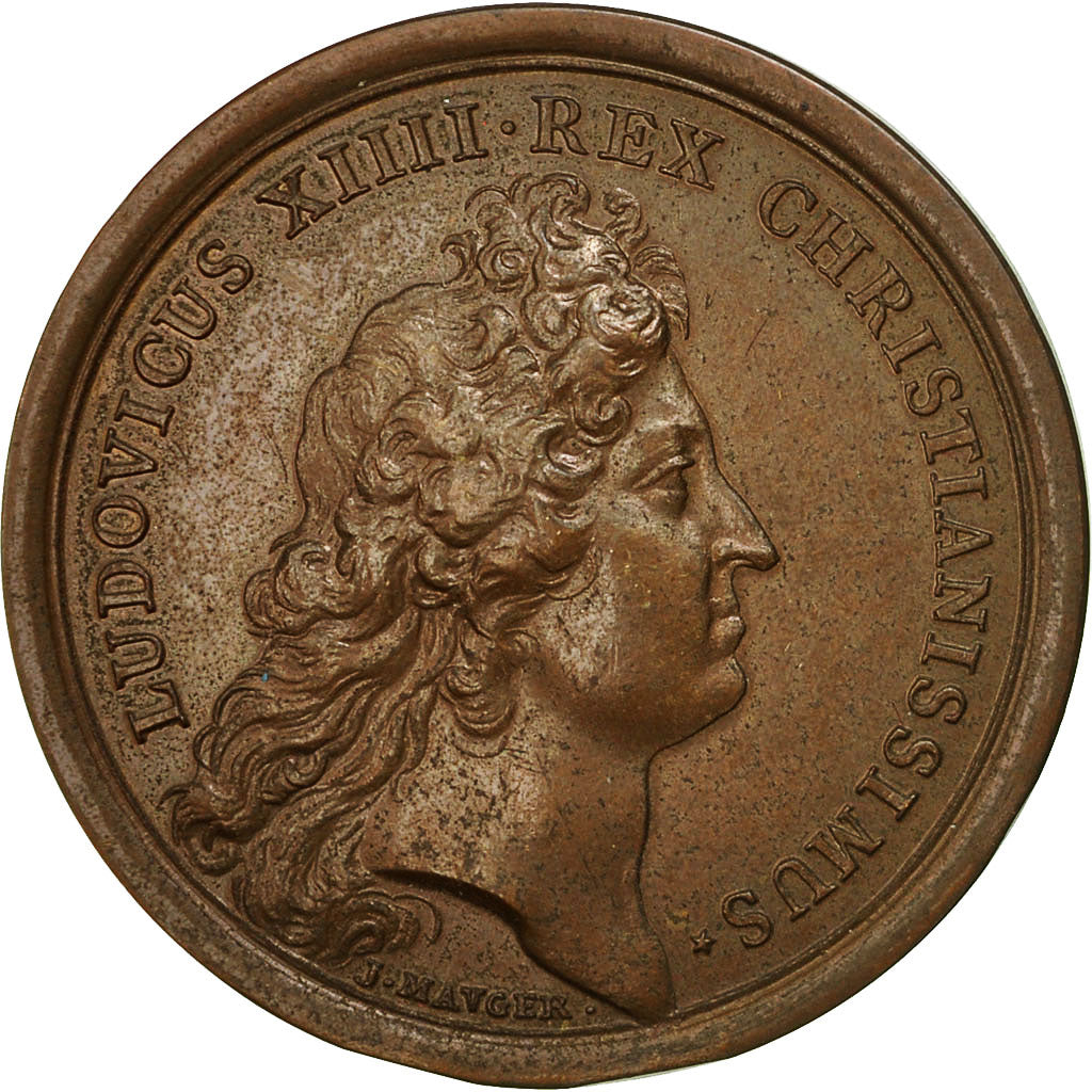 Frankrijk, Medal, Louis XIV, Prise de Douai, 1972, Mauger, PR+, Bronze