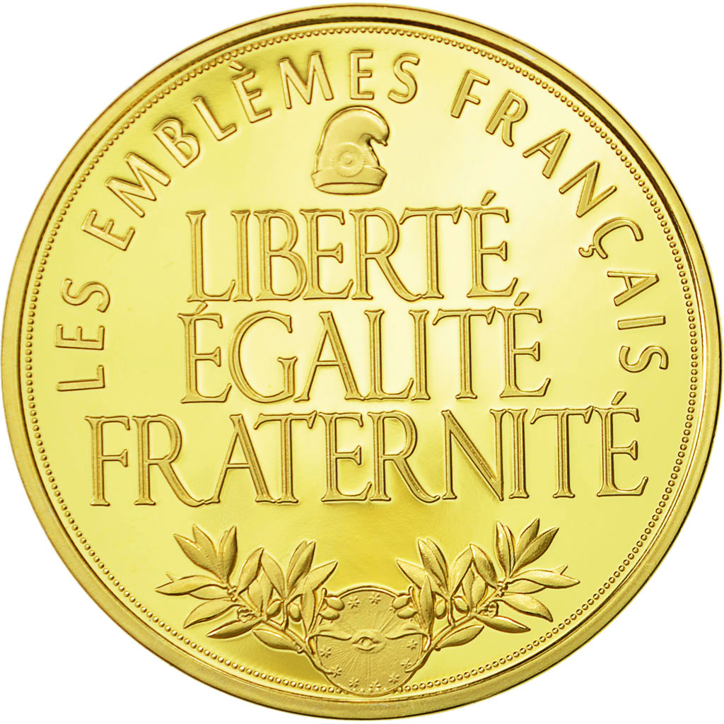 Francja, Medal, Les Emblèmes Français, La Tour Eiffel, MS(64), Stop miedzi