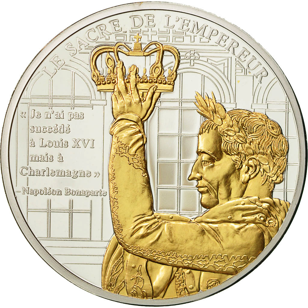 Francia, medaglia, La vie de Napoléon Bonaparte, le Sacre de l'Empereur, 2009