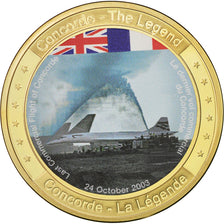 France, Medal, Concorde, La Légende, 2009, MS(64), Copper Gilt