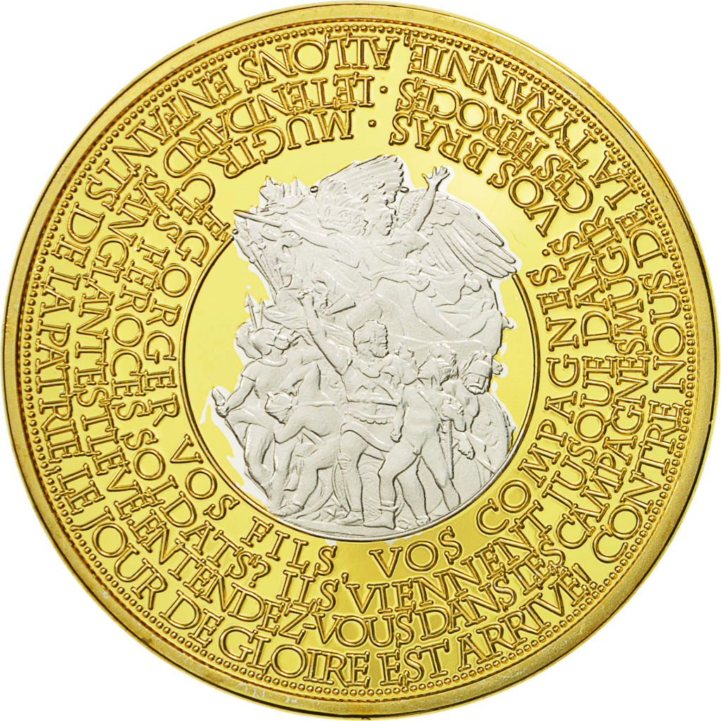 France, Medal, Les piliers de la République, Marianne, 2016, MS(64), Copper