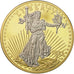 France, Medal, Réplique de la 20 Dollars Gold Eagle, 2003, MS(64), Copper Gilt