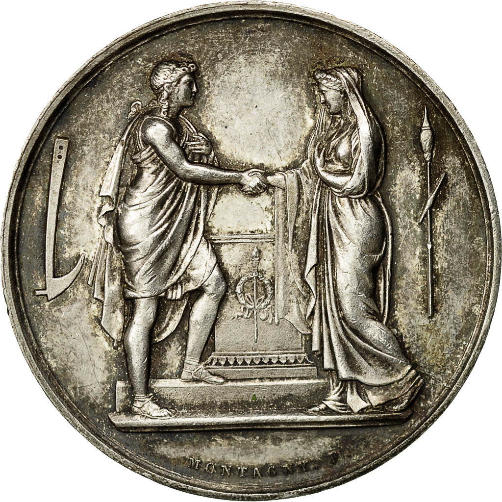 France, Medal, Mariage, Religion, Montagny, SUP, Argent