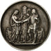France, Medal, Mariage, Religion, 1887, Borrel, AU(55-58), Silver