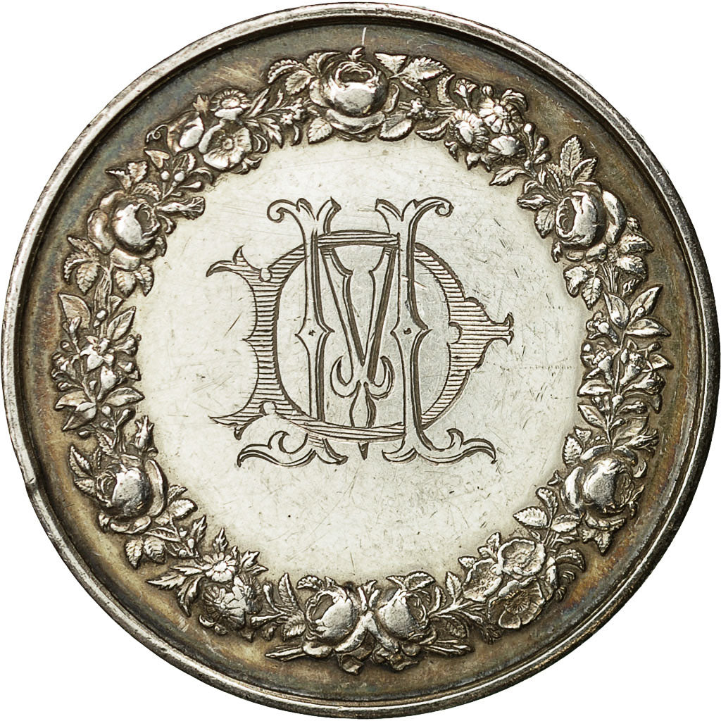 France, Medal, Mariage, Religion, 1887, Borrel, AU(55-58), Silver
