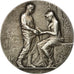 France, Medal, Mariage, Religion, Anges, 1923, Dropsy, MS(60-62), Silver