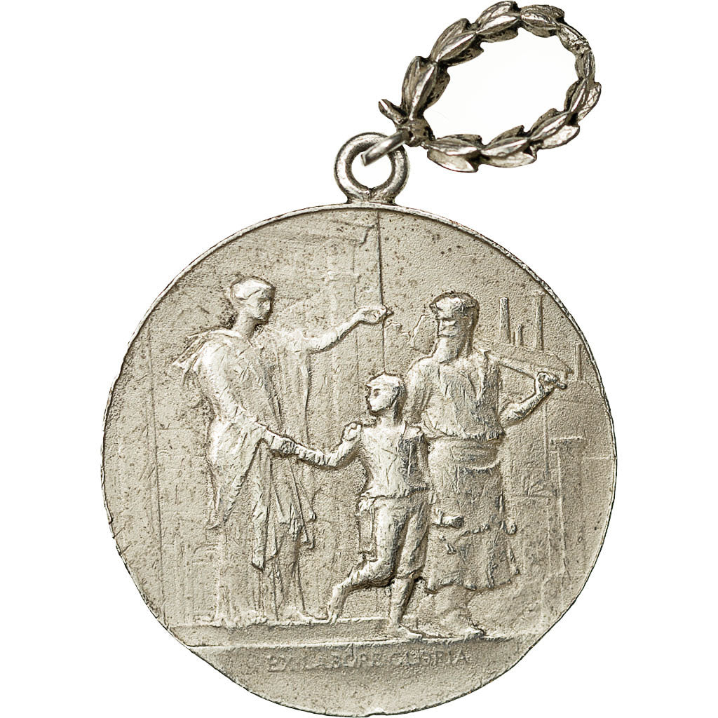France, Medal, Ex Labore Gloria, Vernon, EF(40-45), Silvered bronze