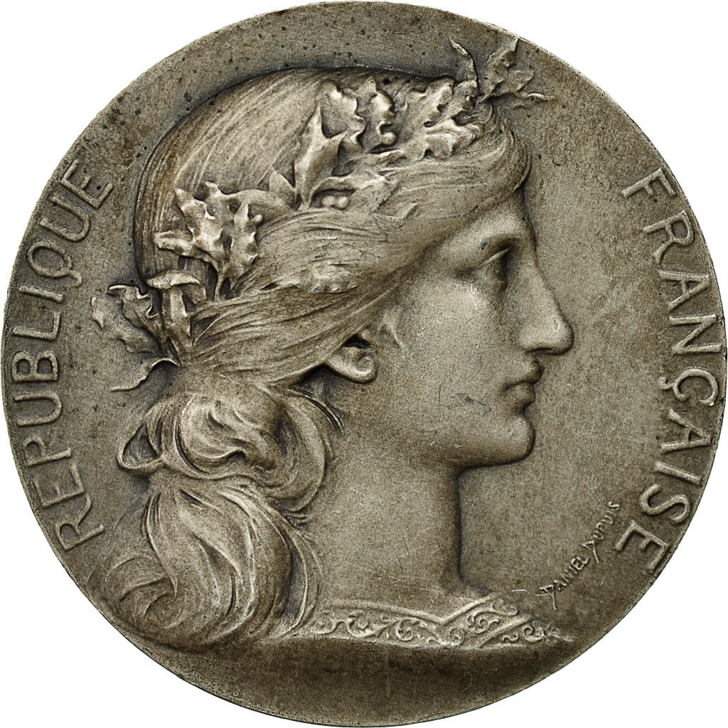 France, Medal, Marianne, Chambre de Commerce de Rouen, Dupuis.D / Dubois.H
