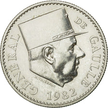 France, Medal, Général De Gaulle, 1982, Thiébaud, MS(63), Silver
