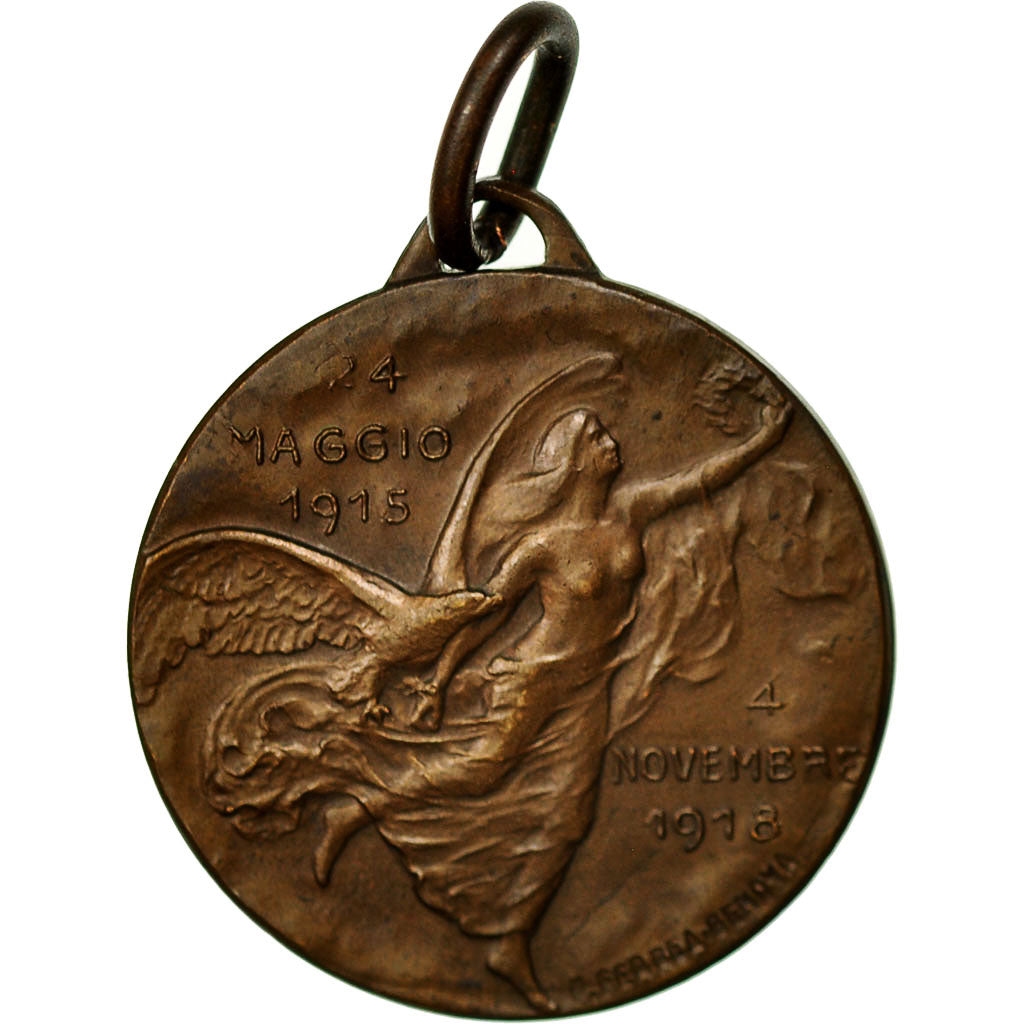 Italy, Medal, Benemeriti, Corpo Armada Genova, 1918, AU(50-53), Copper