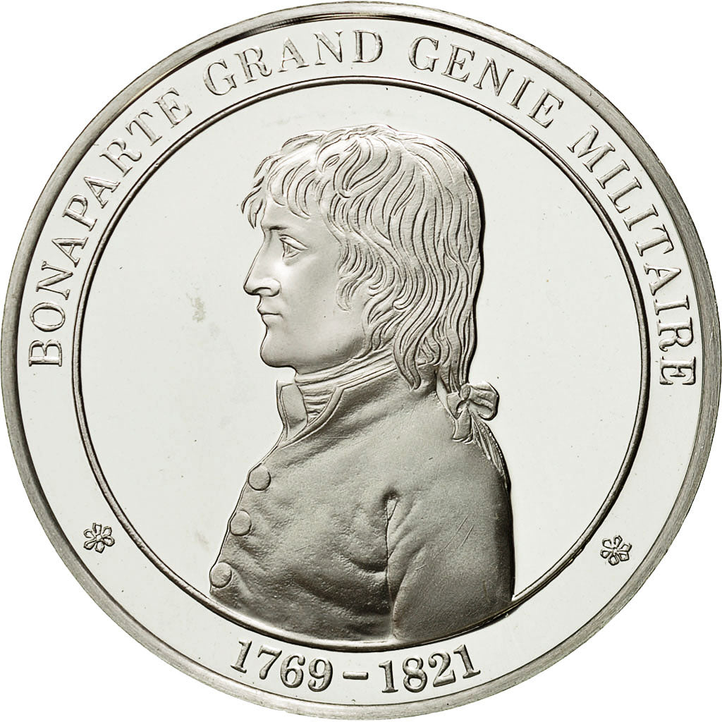 France, Medal, Bonaparte grand génie militaire, MS(63), Silver