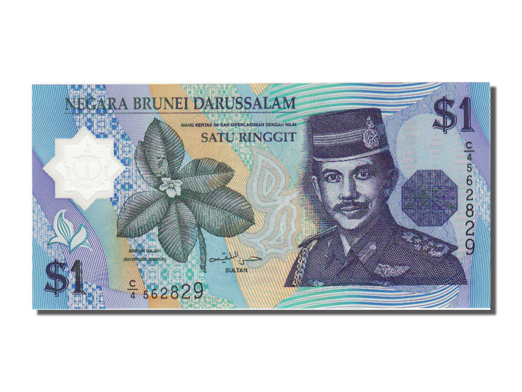 Brunei, 1 Ringgit, 1996, KM #22a, UNC(65-70), 562829
