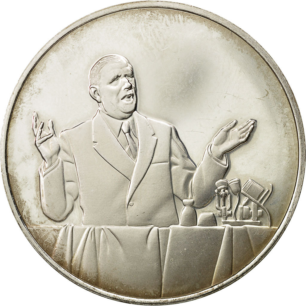 France, Medal, Les Présidents de la République, Charles De Gaulle, MS(64)