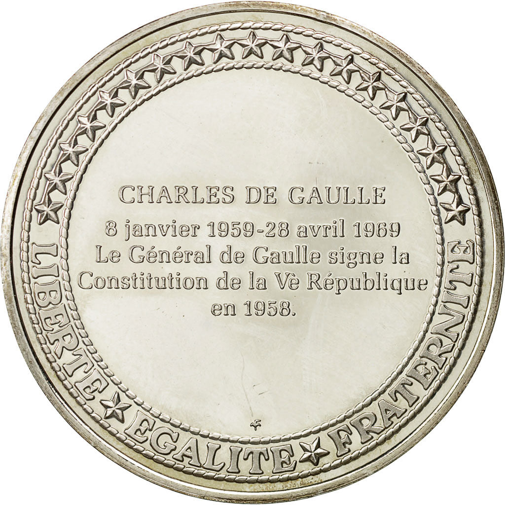 France, Medal, Les Présidents de la République, Charles De Gaulle, MS(64)