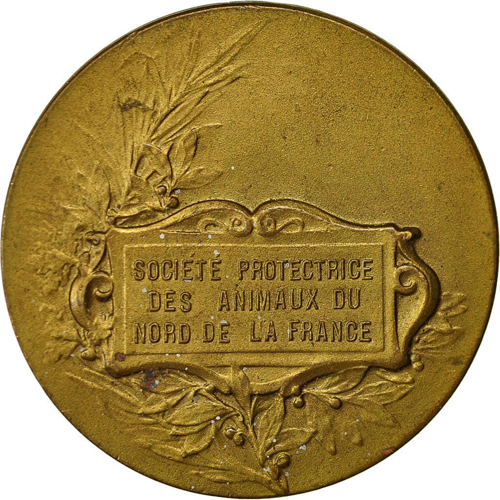 France, Medal, Société Protectrice des Animaux, AU(50-53), Bronze