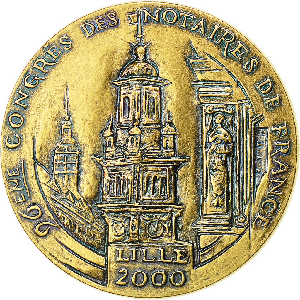 Frankreich, Medal, 96ème Congrès des Notaires de France, Lille, 2000, Corbin