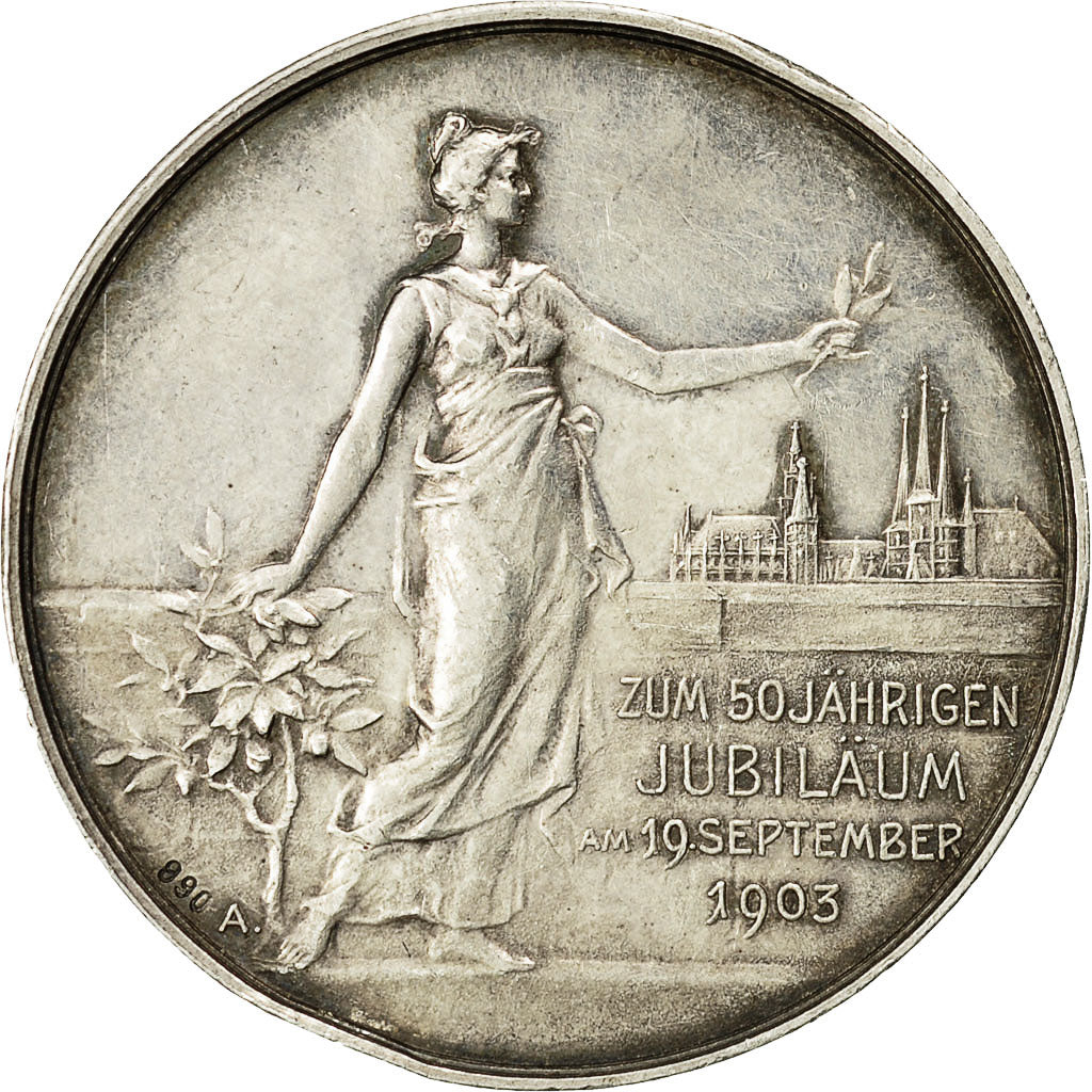 Deutschland, Medal, Erfurt, Thuringia, 1903, VZ, Silber