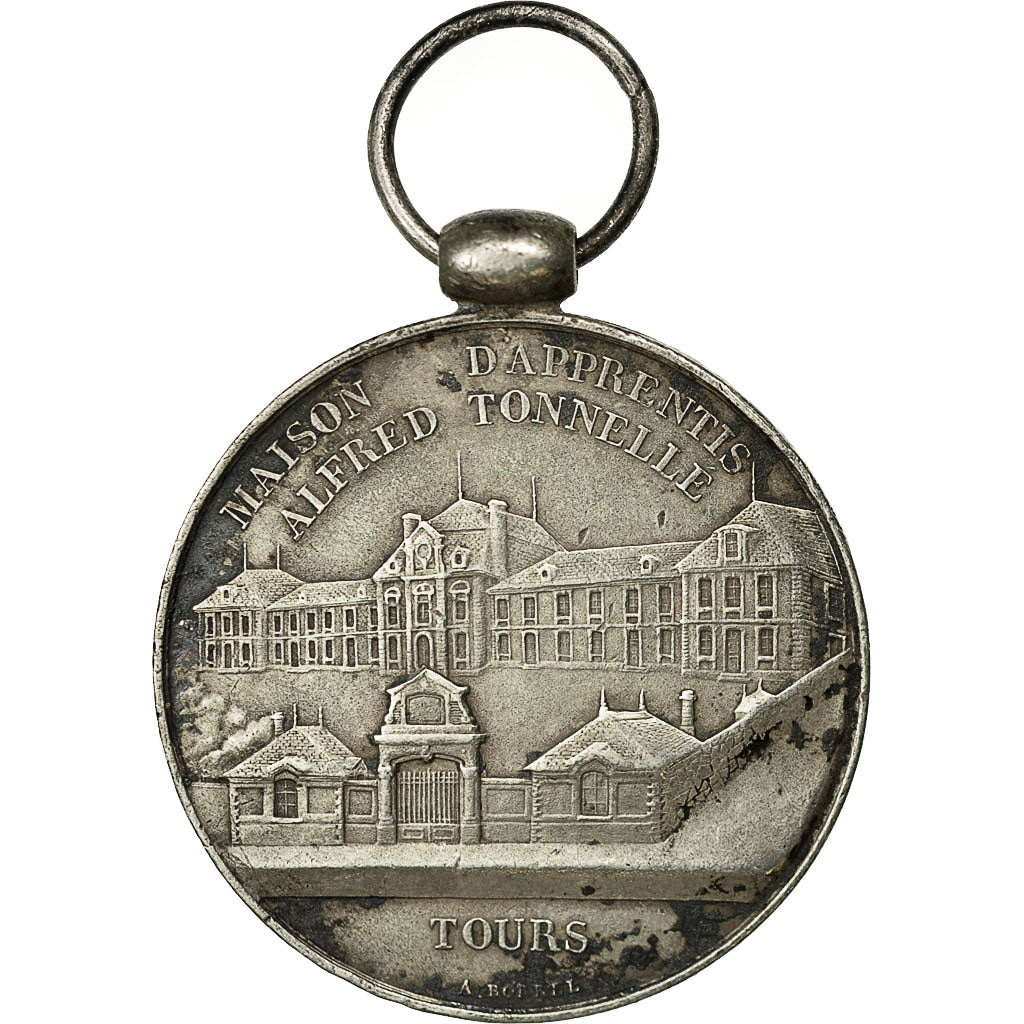 France, Medal, Maison d'Apprentis Alfred Tonnelle, Tours, 1934, Borrel, TTB+