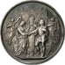 France, Medal, Mariage, Religion, Anges, 1872, Domard, MS(60-62), Silver
