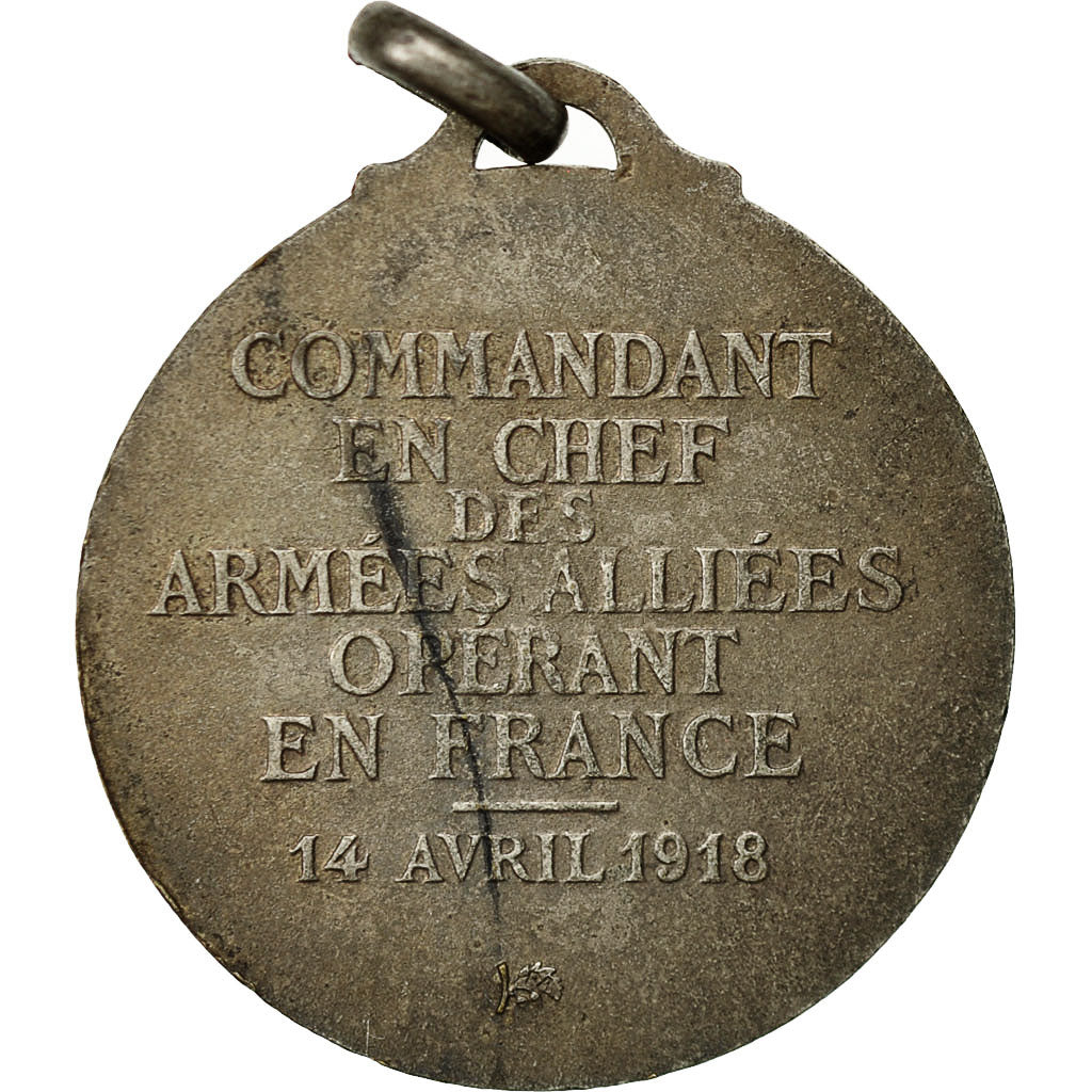 Francja, Medal, Maréchal Foch, Commandant des Armées, AU(50-53), Brąz