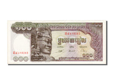 Cambodia, 100 Riels, 1972, KM #12b, AU(55-58), 618283