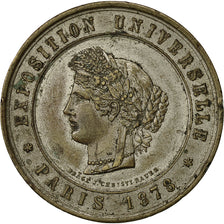 France, Medal, Exposition Universelle de Paris, Palais du Trocadéro, 1878
