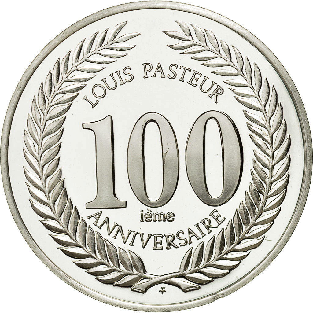 France, Medal, 100ème Anniversaire de la Mort de Louis Pasteur, 1995, MS(64)