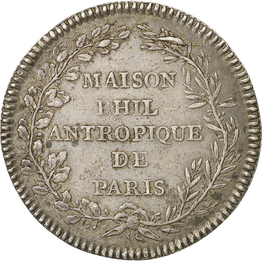 France, Token, Franc-Maçonnerie, Maison Philantropique de Paris, 1781