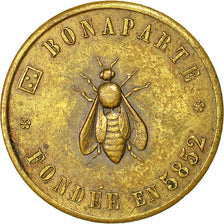 France, Jeton, Franc-Maçonnerie, Orient de Paris, Bonaparte, Abeille, 1852