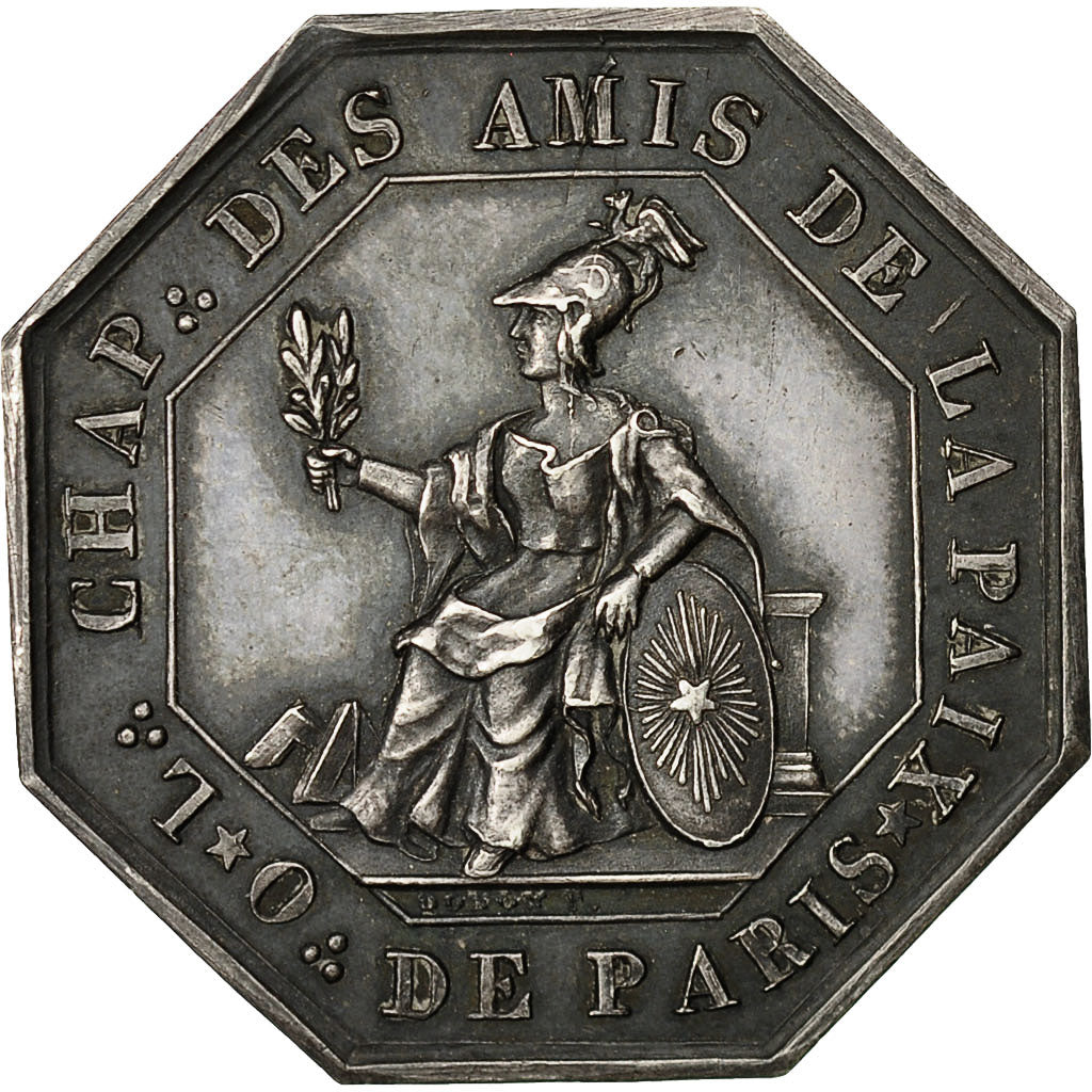 Francia, Token, Franc-Maçonnerie, Orient de Paris, Les Amis de la Paix, 1789