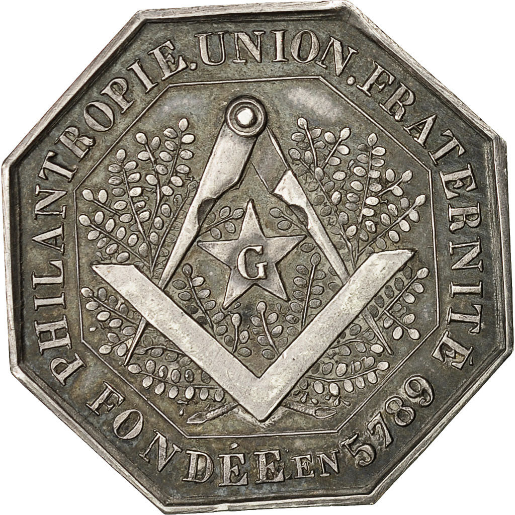 Francia, Token, Franc-Maçonnerie, Orient de Paris, Les Amis de la Paix, 1789