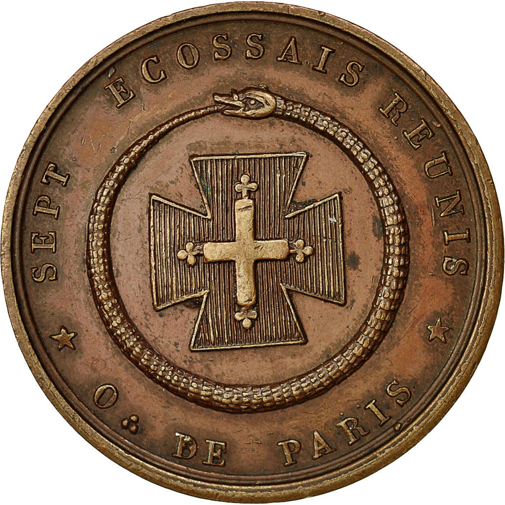 Francia, Token, Franc-Maçonnerie, Orient de Paris, Sept Ecossais Réunis, 1809