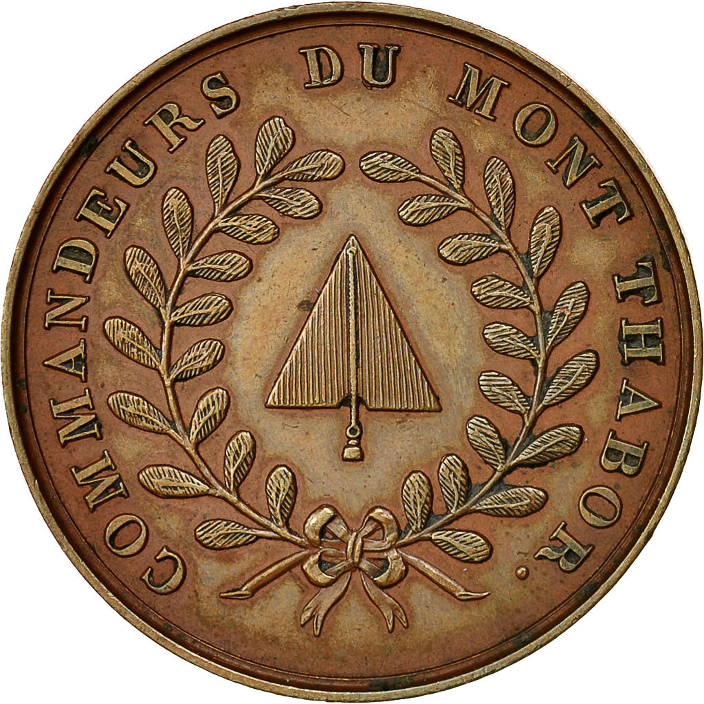 France, Jeton, Franc-Maçonnerie, Orient de Paris, Commandeurs du Mont Thabor