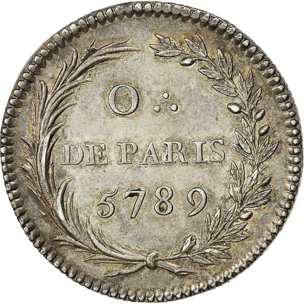 France, Token, Franc-Maçonnerie, Orient de Paris, Les Amis de la Paix, 1789