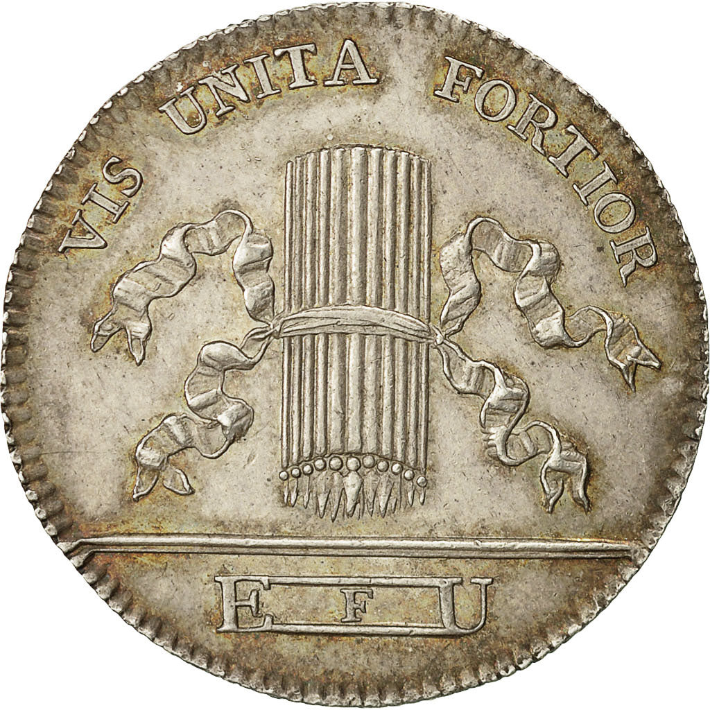 France, Token, Franc-Maçonnerie, Orient de Dieppe, Les Coeurs réunis, 1784