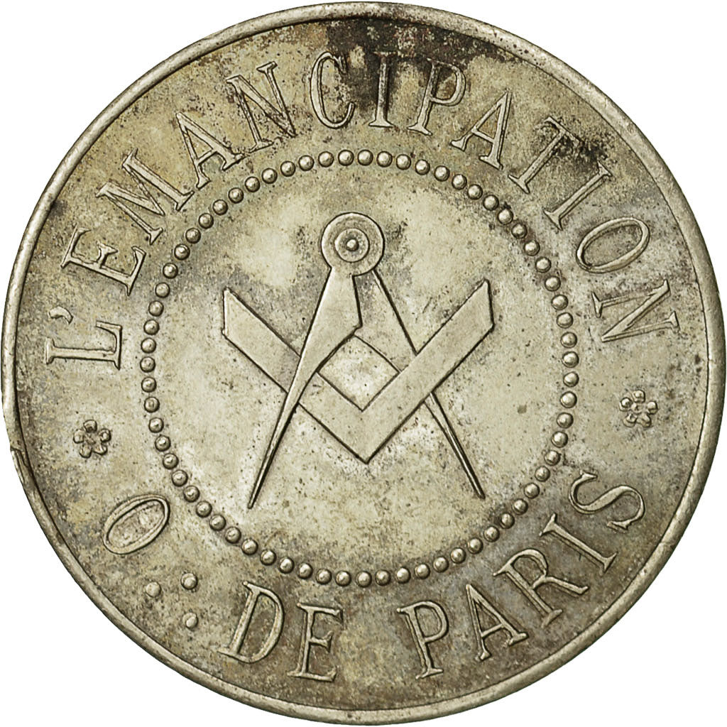 Frankreich, Token, L' Emancipation - Orient de Paris, VZ+, Silber
