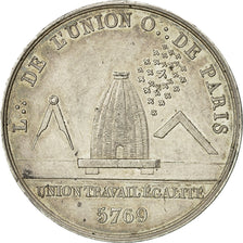 France, Token, Franc-Maçonnerie, Orient de Paris, L'Union, 1823, MS(60-62)