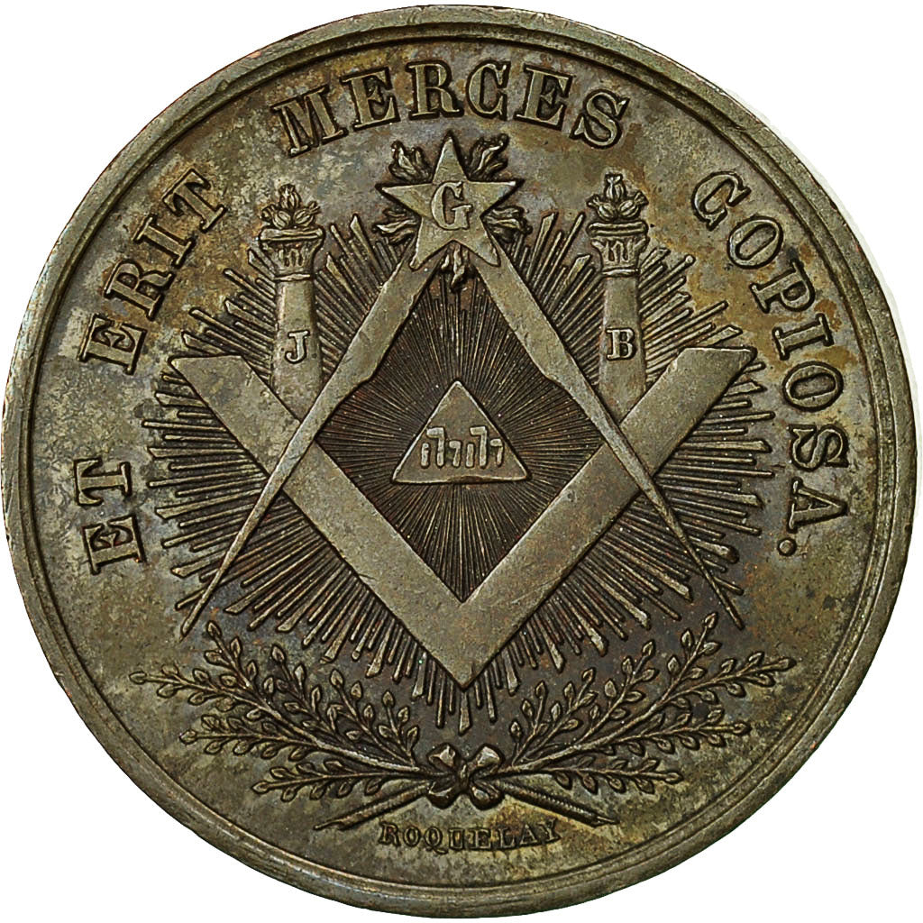 France, Token, Franc-Maçonnerie, Orient de Château-Thierry, Loge La Fontaine
