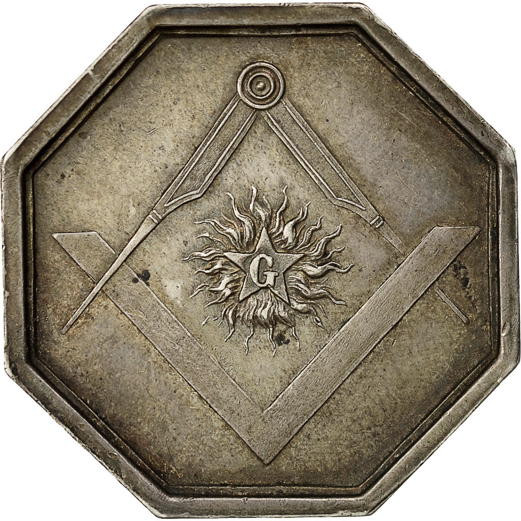 France, Token, Franc-Maçonnerie, Orient de Paris, L'Athenée Français, 1830