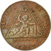 United Kingdom , Token, Masonic, Halfpenny, Birmingham, J.Sketchley, 1790, VZ+