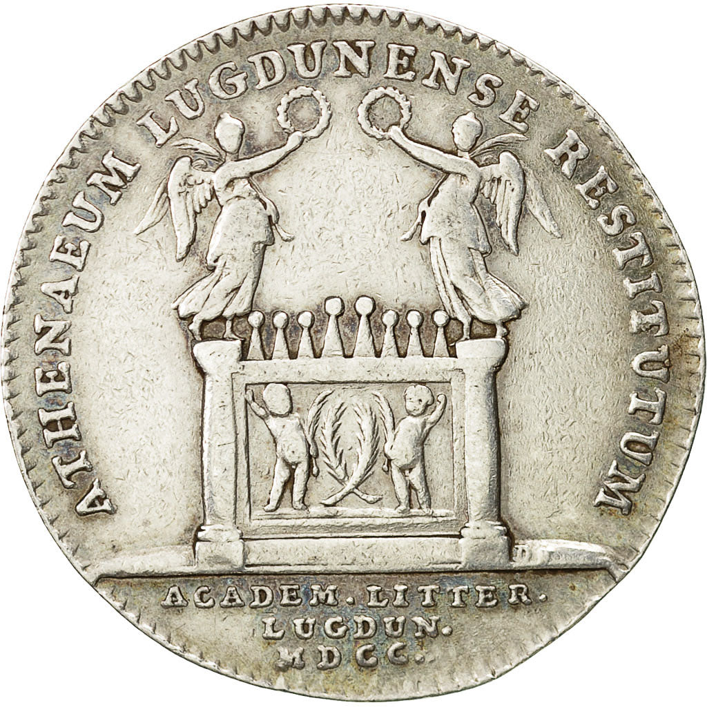 France, Medal, Académies et Sociétés Savantes, Lyon, 1700, AU(55-58), Silver