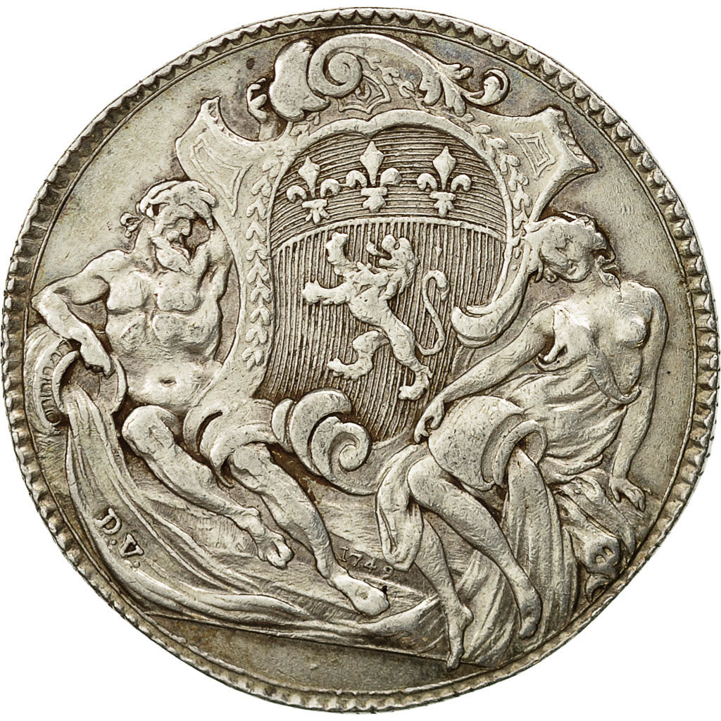 France, Token, Académies et Sociétés Savantes, Lyon, 1700, AU(55-58), Silver