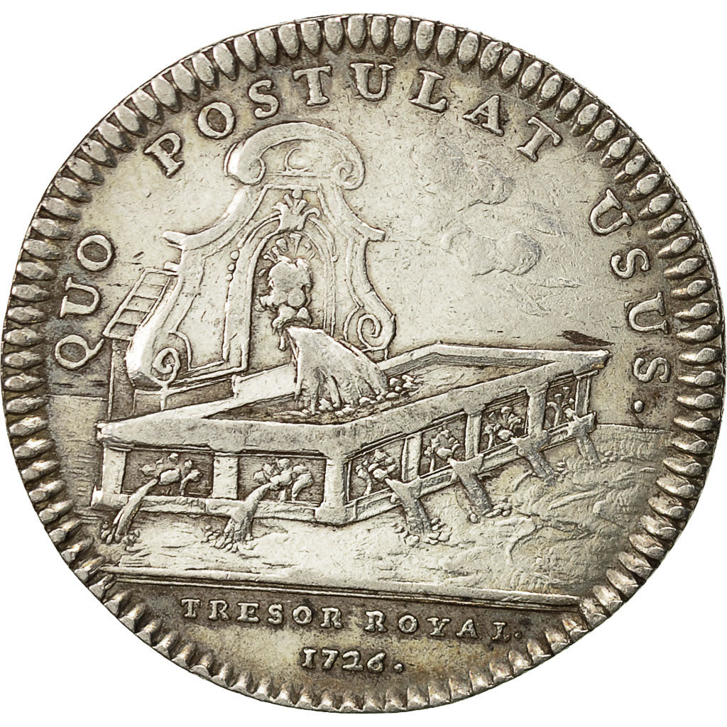 Francia, Token, Louis XV, Trésor Royal, 1726, SPL-, Argento, Feuardent:2019