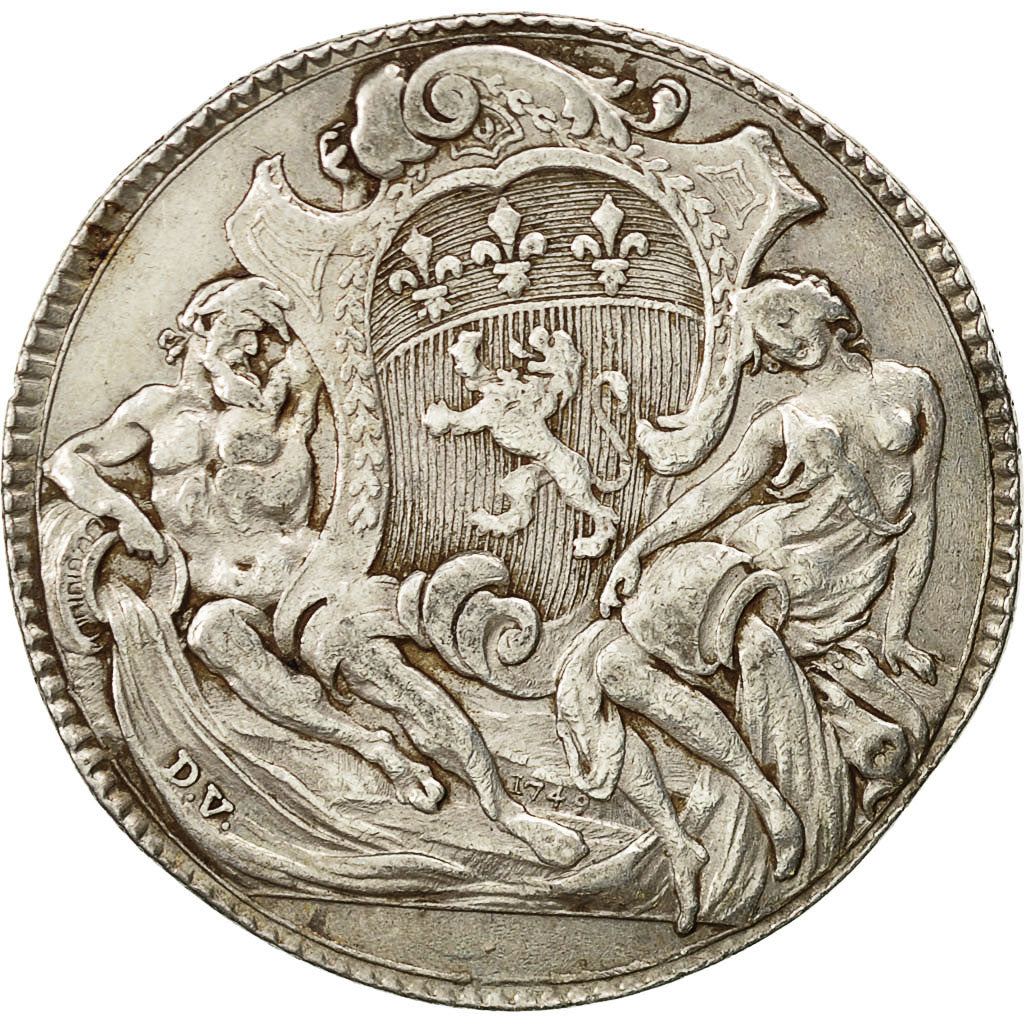 Frankreich, Token, Louis XV, Académies et Sociétés Savantes, 1700, VZ