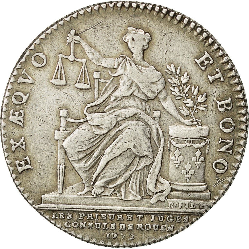 France, Token, Chambre de Commerce, Les Prieur. et Juges-Consuls de Rouen, 1772