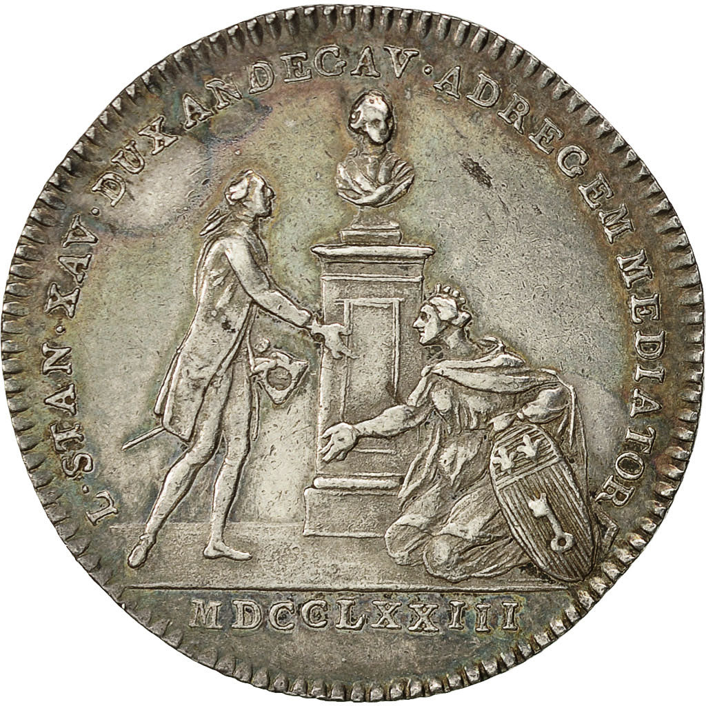 France, Token, Louis XV, Anjou-Noblesse, Louis Stanislas Xavier, 1773